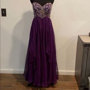 Sherri Hill Purple Prom Dress